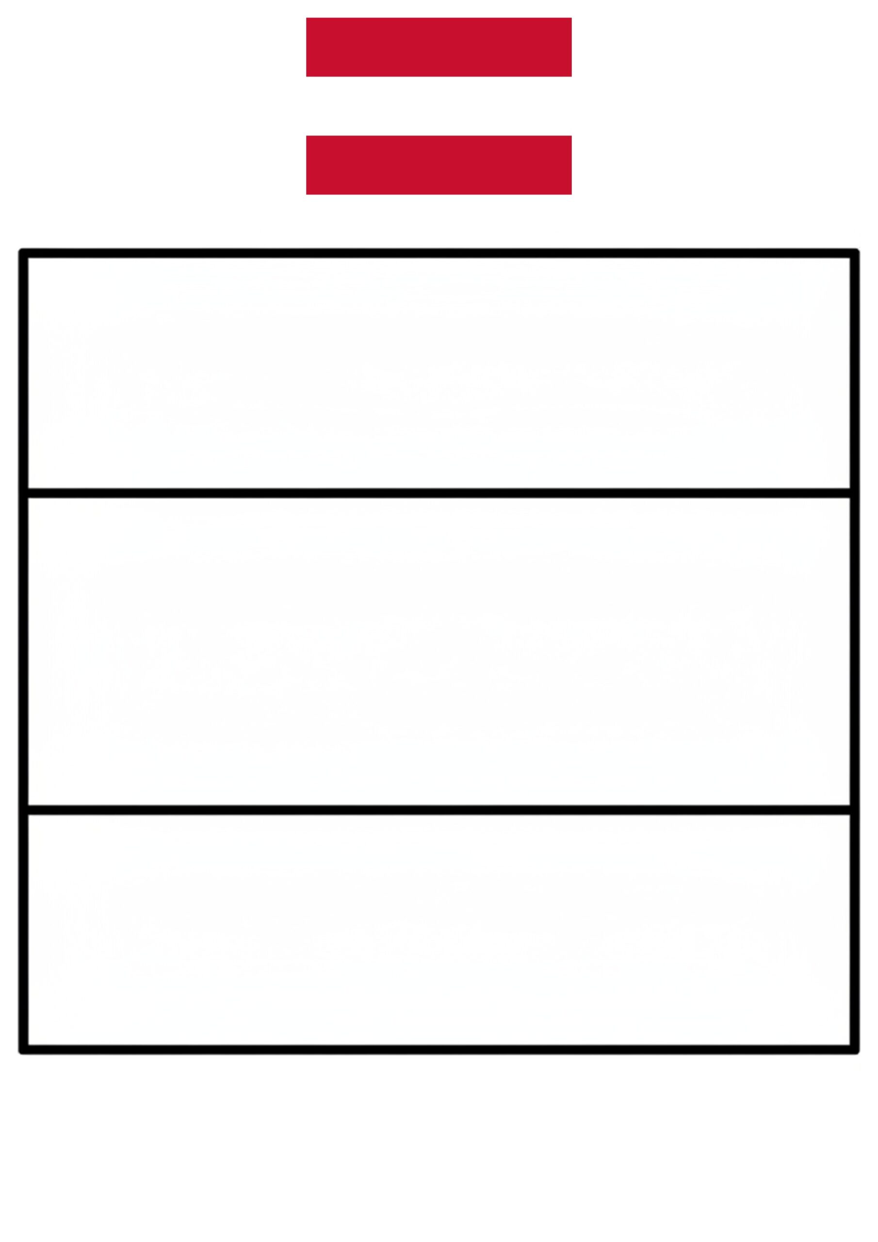 Σημαία της Αυστρίας για χρωματισμό